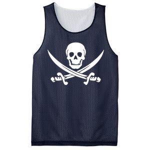 Pirate Skull & Cross Swords Mesh Reversible Basketball Jersey Tank