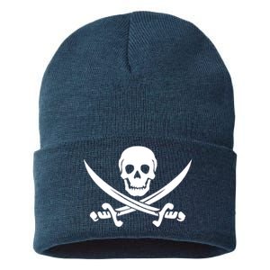 Pirate Skull & Cross Swords Sustainable Knit Beanie