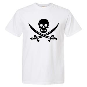 Pirate Skull & Cross Swords Garment-Dyed Heavyweight T-Shirt