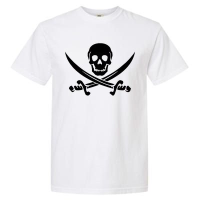 Pirate Skull & Cross Swords Garment-Dyed Heavyweight T-Shirt