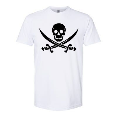 Pirate Skull & Cross Swords Softstyle CVC T-Shirt