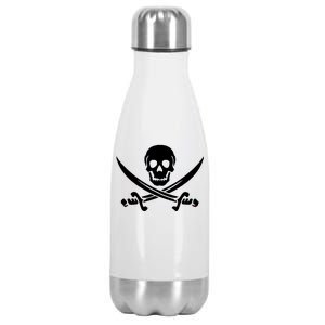 Pirate Skull & Cross Swords Stainless Steel Insulated Water Bottle