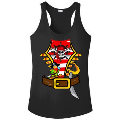 Pirate Skull & Parrot Costume  Ladies PosiCharge Competitor Racerback Tank