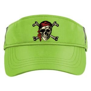 Pirate Skull Crossbones Adult Drive Performance Visor