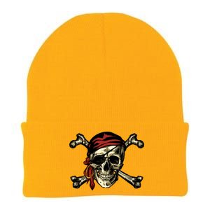 Pirate Skull Crossbones Knit Cap Winter Beanie