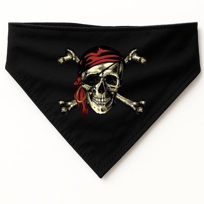 Pirate Skull Crossbones USA-Made Doggie Bandana