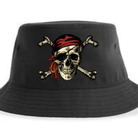 Pirate Skull Crossbones Sustainable Bucket Hat