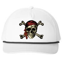 Pirate Skull Crossbones Snapback Five-Panel Rope Hat