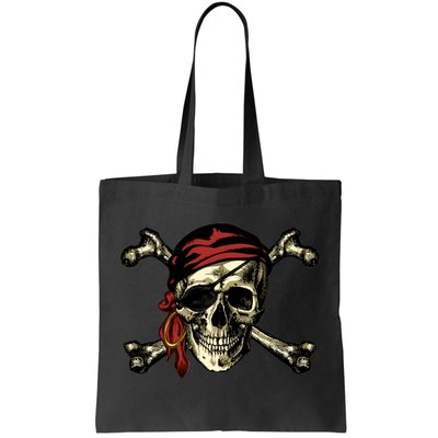 Pirate Skull Crossbones Tote Bag