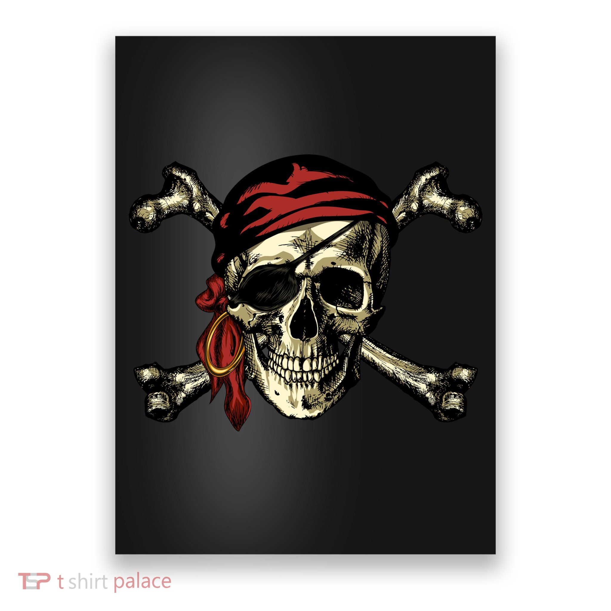 Pirate Skull Crossbones Poster
