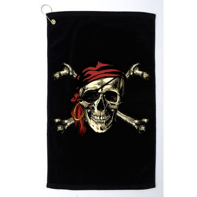 Pirate Skull Crossbones Golf Towel