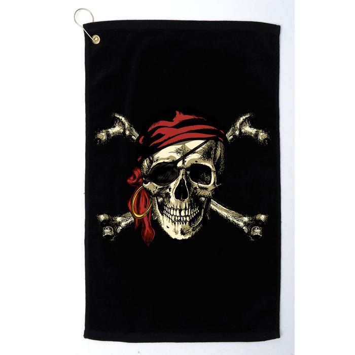 Pirate Skull Crossbones Golf Towel