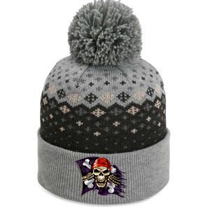 Pirate Skull Flag The Baniff Cuffed Pom Beanie