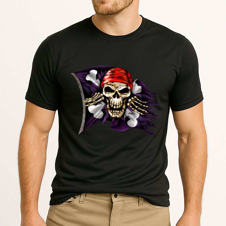 Pirate Skull Flag Performance Shirt