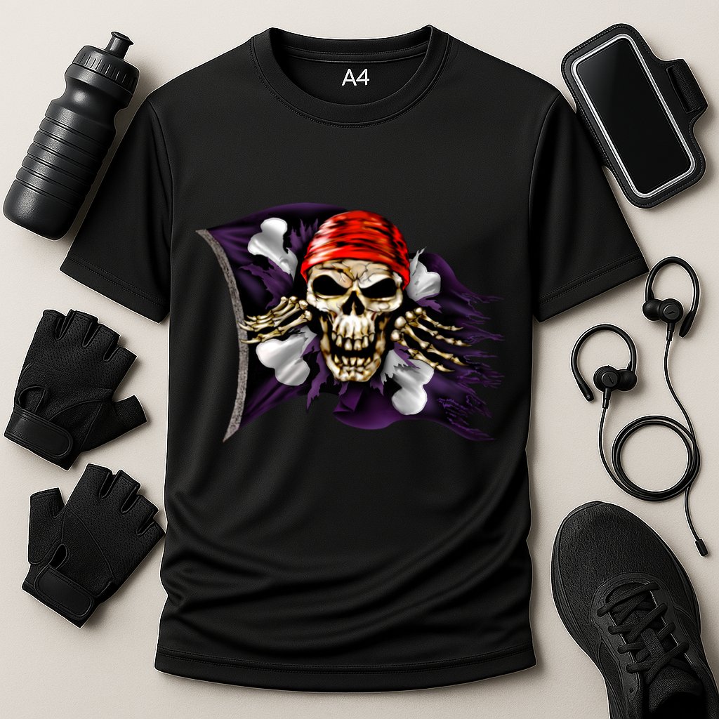 Pirate Skull Flag Performance Shirt