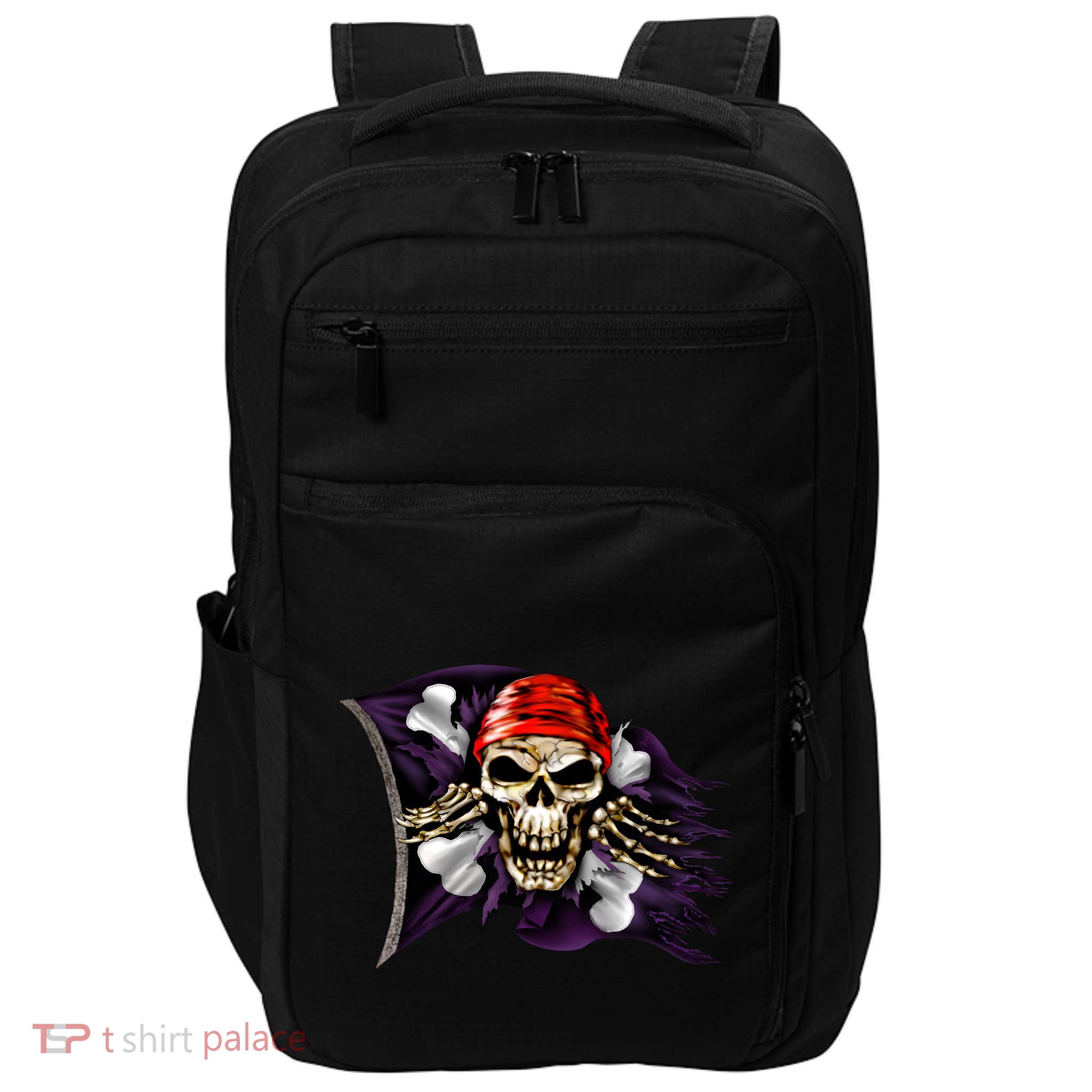 Pirate Skull Flag Impact Tech Backpack