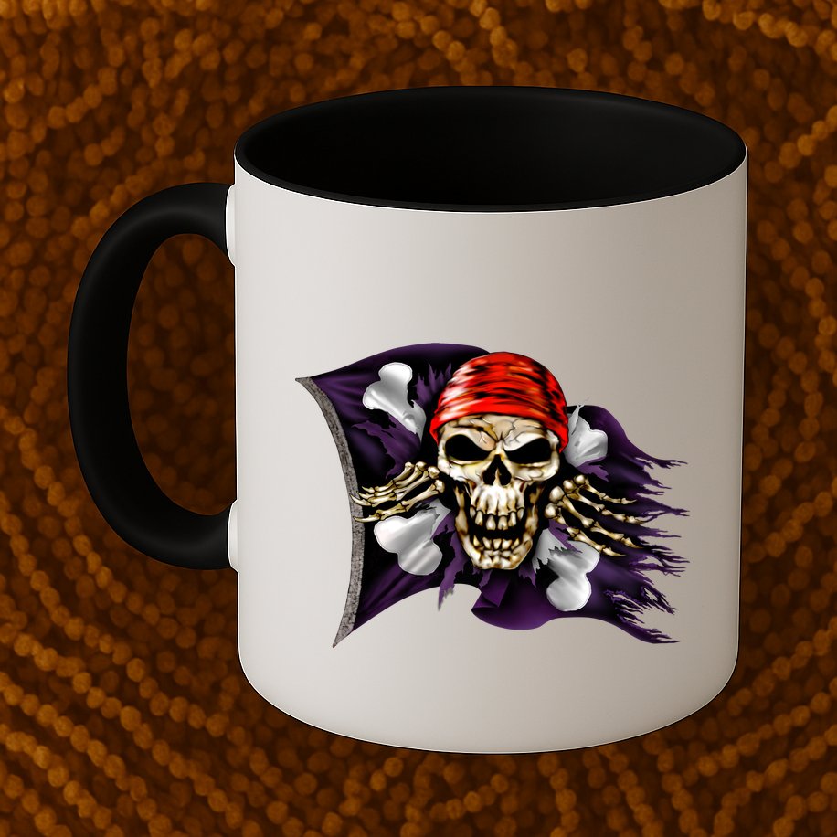 Pirate Skull Flag Mug