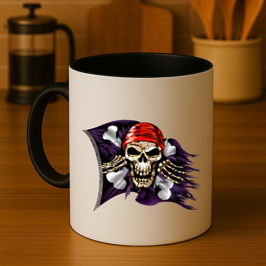 Pirate Skull Flag Mug