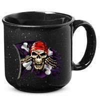 Pirate Skull Flag 15oz Campfire Ceramic Mug