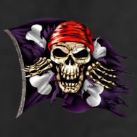 Pirate Skull Flag Golf Towel