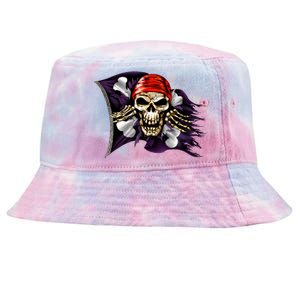 Pirate Skull Flag Tie-Dyed Bucket Hat