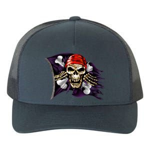 Pirate Skull Flag Yupoong Adult 5-Panel Trucker Hat