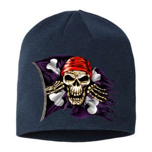 Pirate Skull Flag Sustainable Beanie