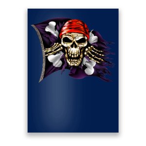 Pirate Skull Flag Poster