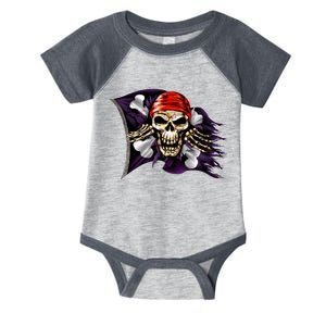 Pirate Skull Flag Infant Baby Jersey Bodysuit