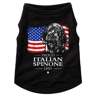 Proud Italian Spinone Dad American Flag Patriotic Dog Gift Doggie Tank