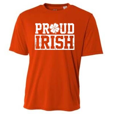 Proud Irish St. Patrick's Day Shamrock Lucky Cooling Performance Crew T-Shirt