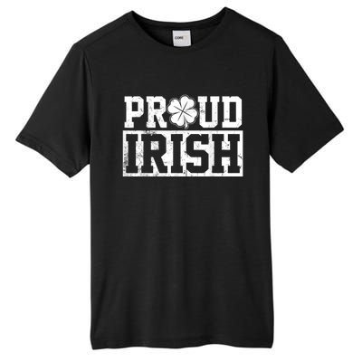 Proud Irish St. Patrick's Day Shamrock Lucky Tall Fusion ChromaSoft Performance T-Shirt