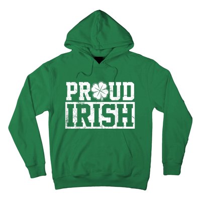 Proud Irish St. Patrick's Day Shamrock Lucky Hoodie