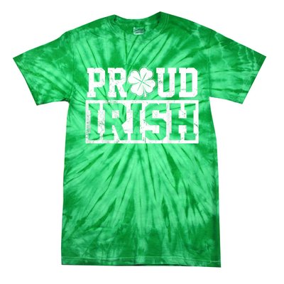 Proud Irish St. Patrick's Day Shamrock Lucky Tie-Dye T-Shirt