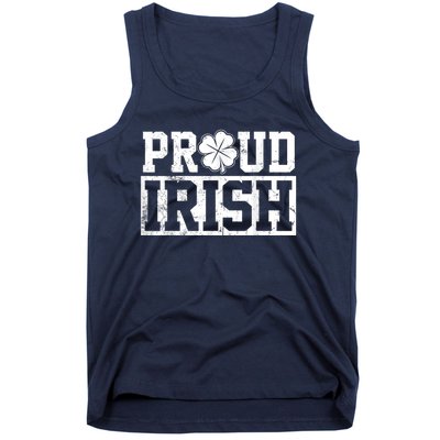 Proud Irish St. Patrick's Day Shamrock Lucky Tank Top