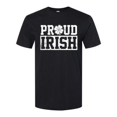 Proud Irish St. Patrick's Day Shamrock Lucky Softstyle CVC T-Shirt