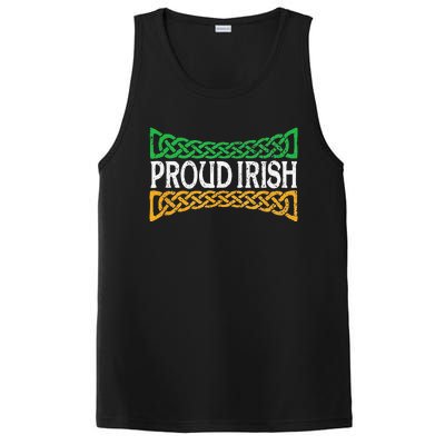 Proud Irish St. Patrick's Day Colorful Celtic Pride PosiCharge Competitor Tank