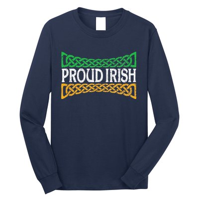 Proud Irish St. Patrick's Day Colorful Celtic Pride Long Sleeve Shirt