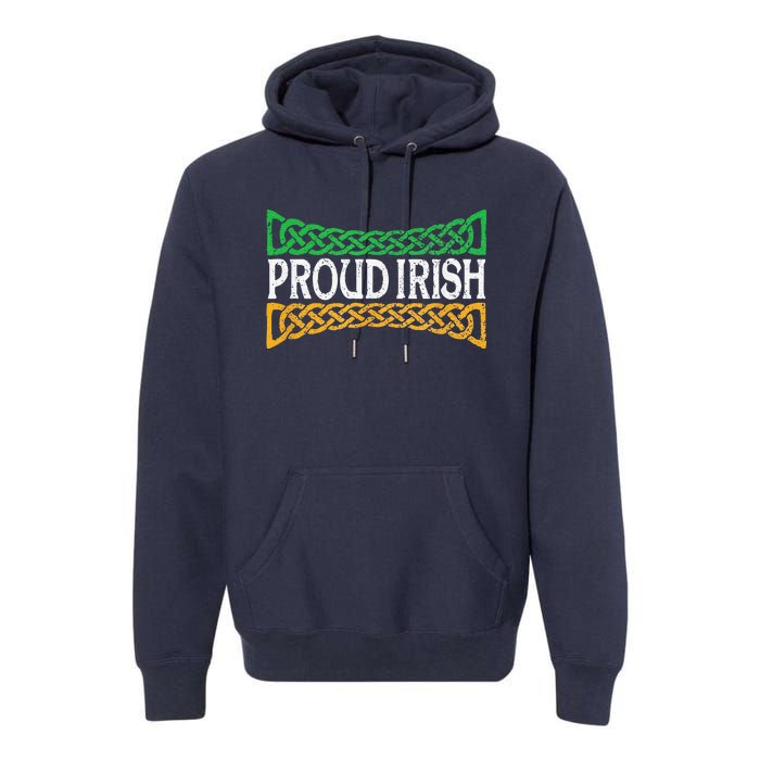 Proud Irish St. Patrick's Day Colorful Celtic Pride Premium Hoodie