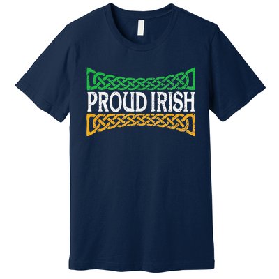 Proud Irish St. Patrick's Day Colorful Celtic Pride Premium T-Shirt