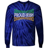 Proud Irish St. Patrick's Day Colorful Celtic Pride Tie-Dye Long Sleeve Shirt