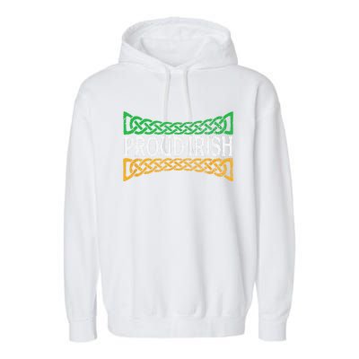 Proud Irish St. Patrick's Day Colorful Celtic Pride Garment-Dyed Fleece Hoodie