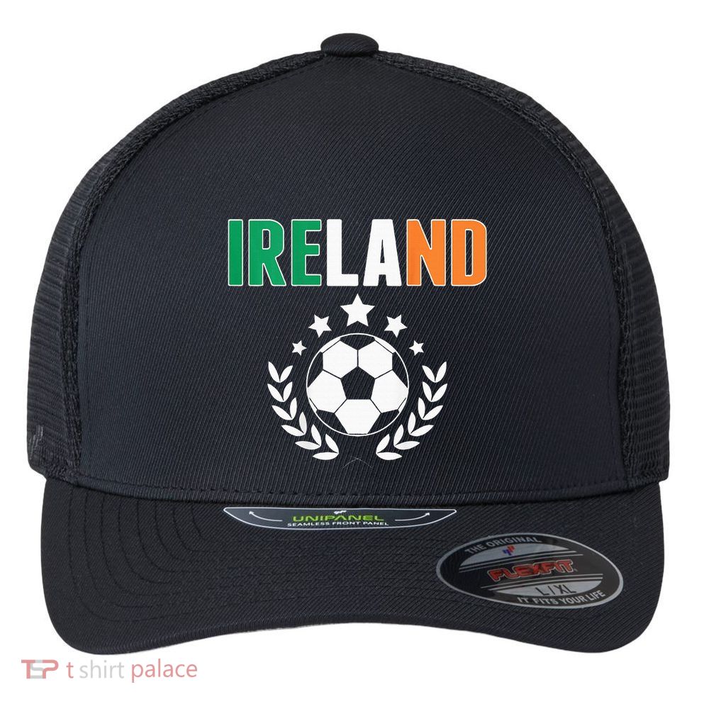 Proud Ireland Soccer Fans Jersey Support Irish Football Flexfit Unipanel Trucker Cap