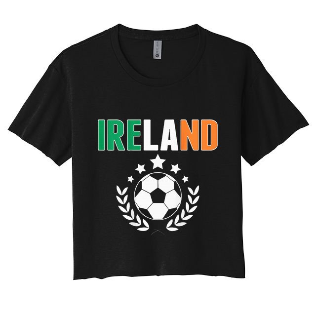 Proud Ireland Soccer Fans Jersey Support Irish Football Crop Top