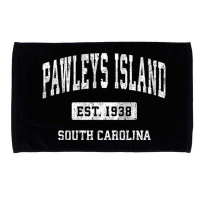 Pawleys Island South Carolina Sc Vintage Athletic Sports Microfiber Hand Towel