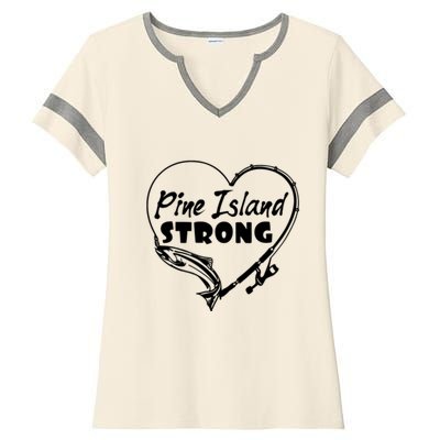 Pine Island Strong Ladies Halftime Notch Neck Tee