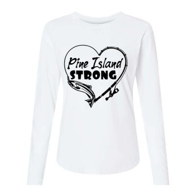 Pine Island Strong Womens Cotton Relaxed Long Sleeve T-Shirt