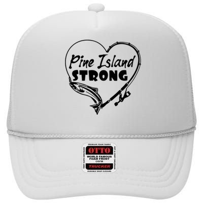 Pine Island Strong High Crown Mesh Back Trucker Hat