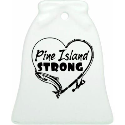 Pine Island Strong Ceramic Bell Ornament