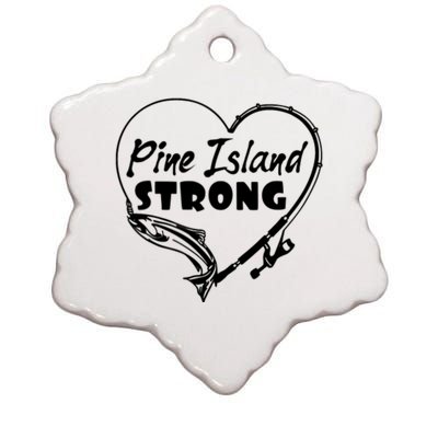 Pine Island Strong Ceramic Star Ornament